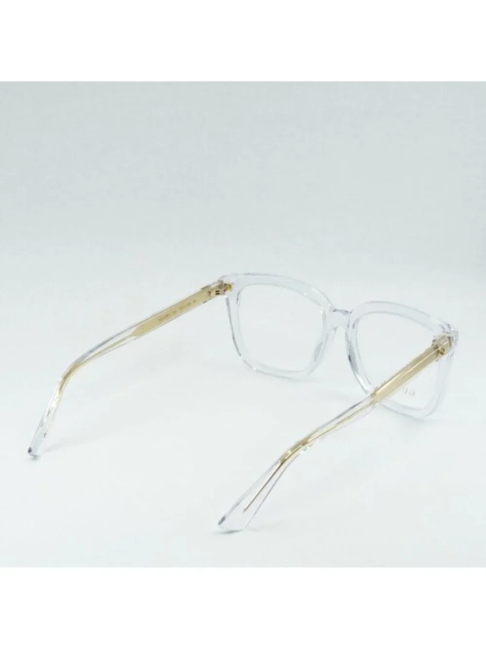 Gucci GG1319O 003 Square Eyeglasses - Transparent With Gold 53mm
